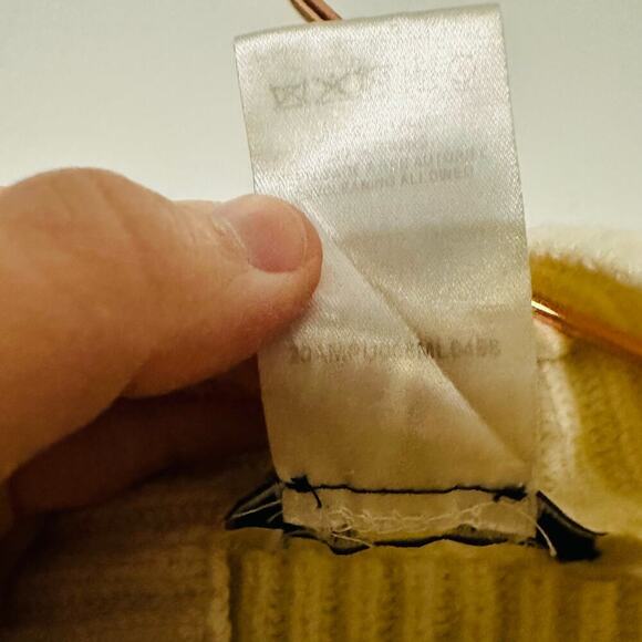 Nina Ricci White Cream Ribbed Turtleneck Wool Cashmere Blend Sweater Size XS - Picture 8 of 8